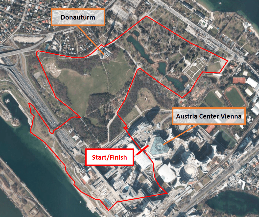 EAPS Fun Run 2024 EAPS 2024 Fun Run Route in Vienna
